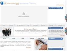Tablet Screenshot of gointernationalcareers.com